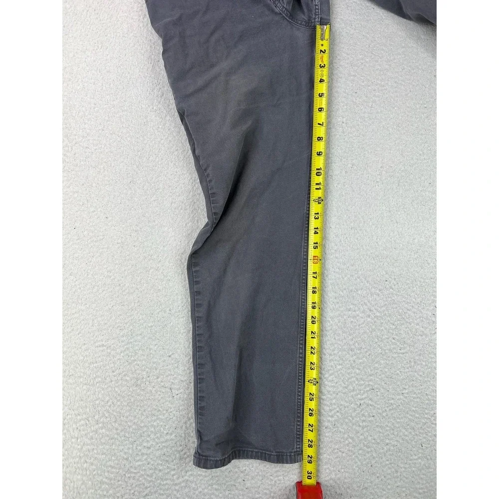 Carhartt Mens 30x30 Gray Rugged Flex Relaxed Fit Canvas Carpenter Pants BN2517-M
